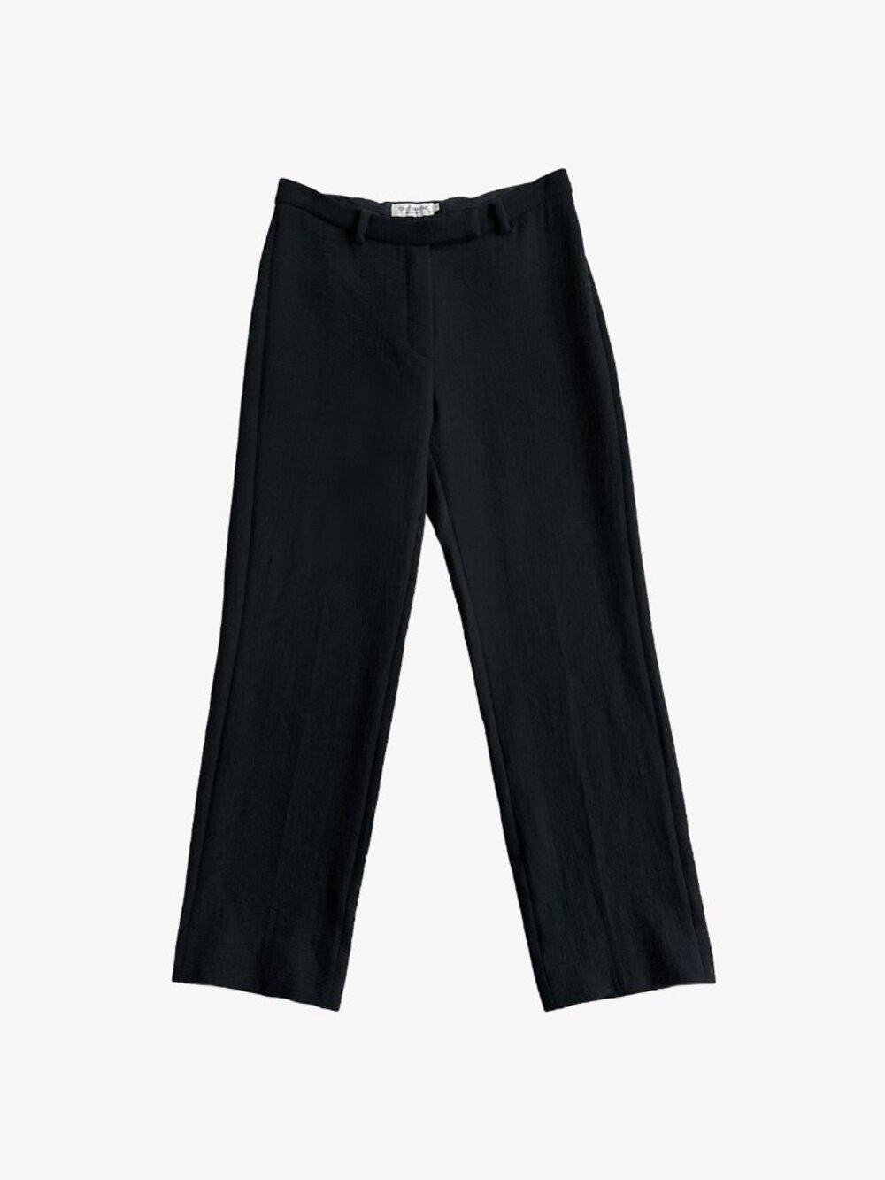 Vintage Black Textured Wool Trouser Pants by Ter Et Bantine